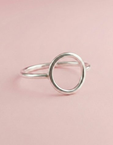 Anillo Círculo hecho a mano en Plata 950