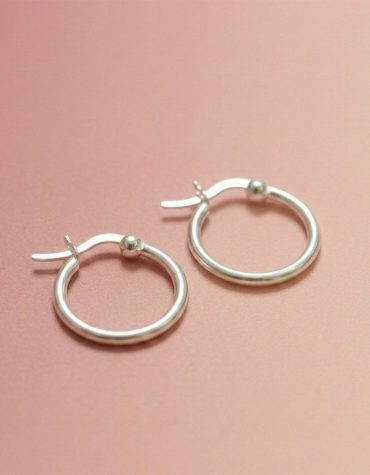 Aros pequeños 14mm  en Plata 925