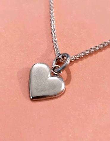 Colgante Corazón hecho a mano en Plata 950