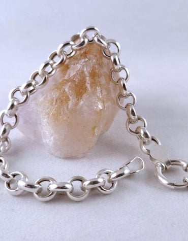 Pulsera Rolo 8mm en Plata 925