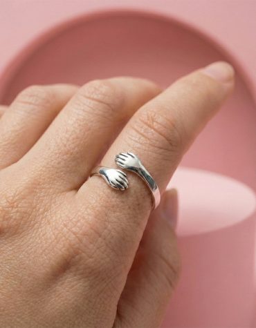 Anillo Abrazo de Plata 950 Ajustable