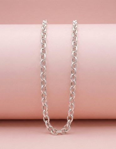 Cadena Rolo Alargado plata 925