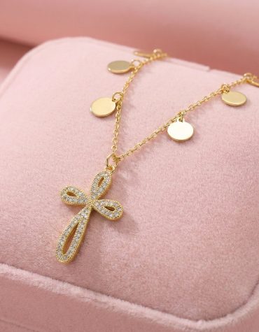 Collar oro 18k y Cruz