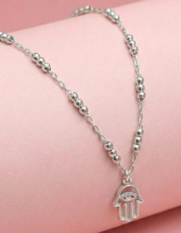 Pulsera Plata Mano de Fátima