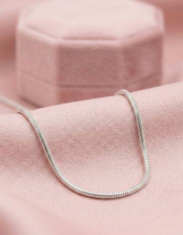 Cadena cola de ratón de plata 925 de 1mm de grosor y 45cm de largo de Armonía Joyas.