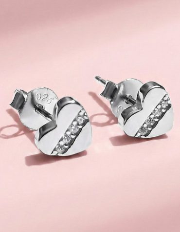 Caravanas Corazón Minis Plata 925