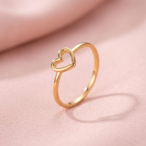 Anillo Corazón en Oro 18k hecho a mano bajo pedido