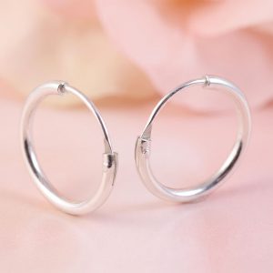 Aros pequeños de 12 mm en Plata 925