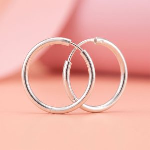 Aros pequeños de 14 mm en Plata 925
