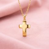 Crucifijo Bombé en Oro 18k hecho a mano bajo pedido