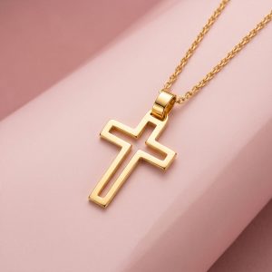 Crucifijo Calado en Oro 18k hecho a mano bajo pedido
