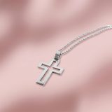 Crucifijo Calado en Plata 950 hecho a mano bajo pedido