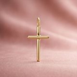 Crucifijo Fino y delicado en Oro 18k hecho a mano bajo pedido