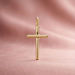 Crucifijo Fino y delicado en Oro 18k hecho a mano bajo pedido