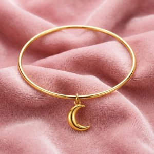 Esclava en Plata 950 con dije personalizado en Oro 18k hecha a mano bajo pedido