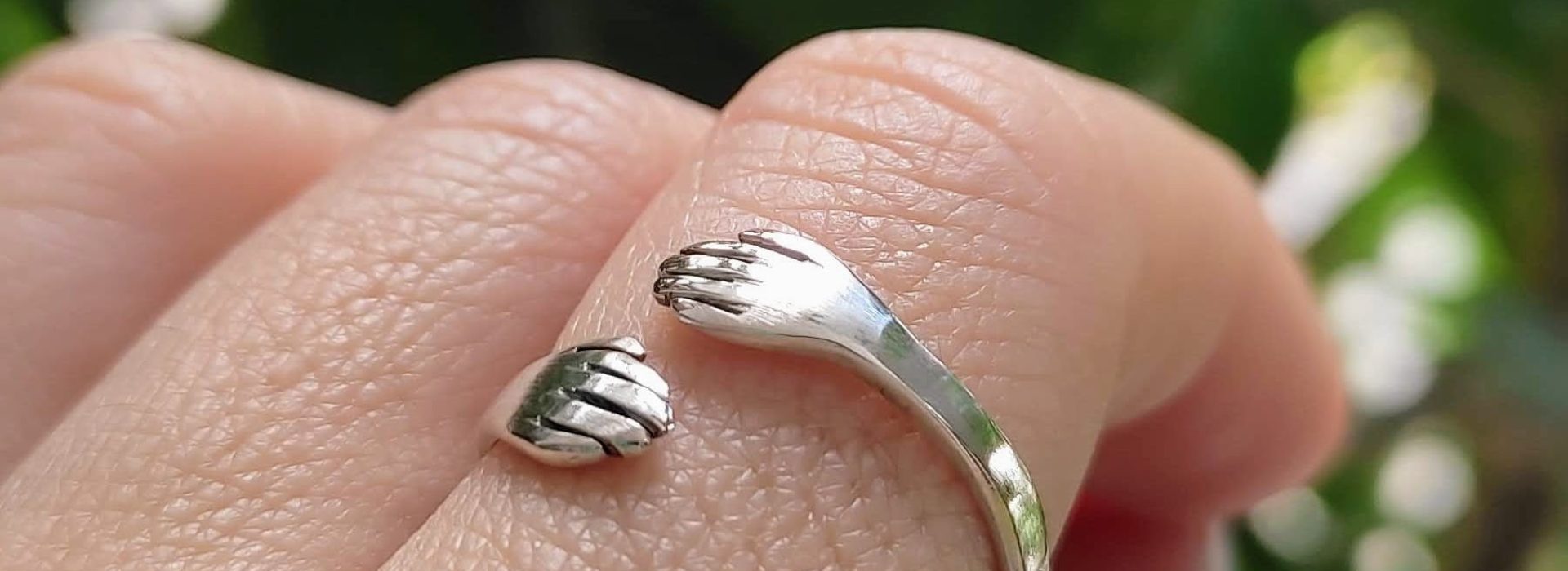Anillo Abrazo Plata 950
